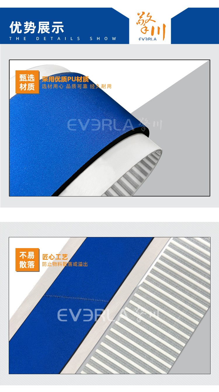 PU同步带加蓝布泡棉