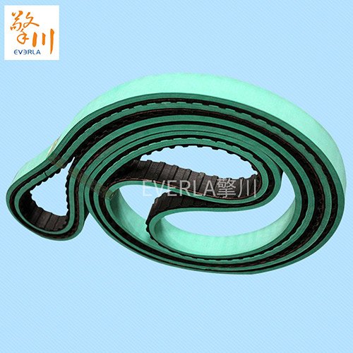 浅绿橡胶同步带，静音传动，适配多场景的可靠之选